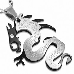 Pendentif homme dragon chinois signe zodiaque