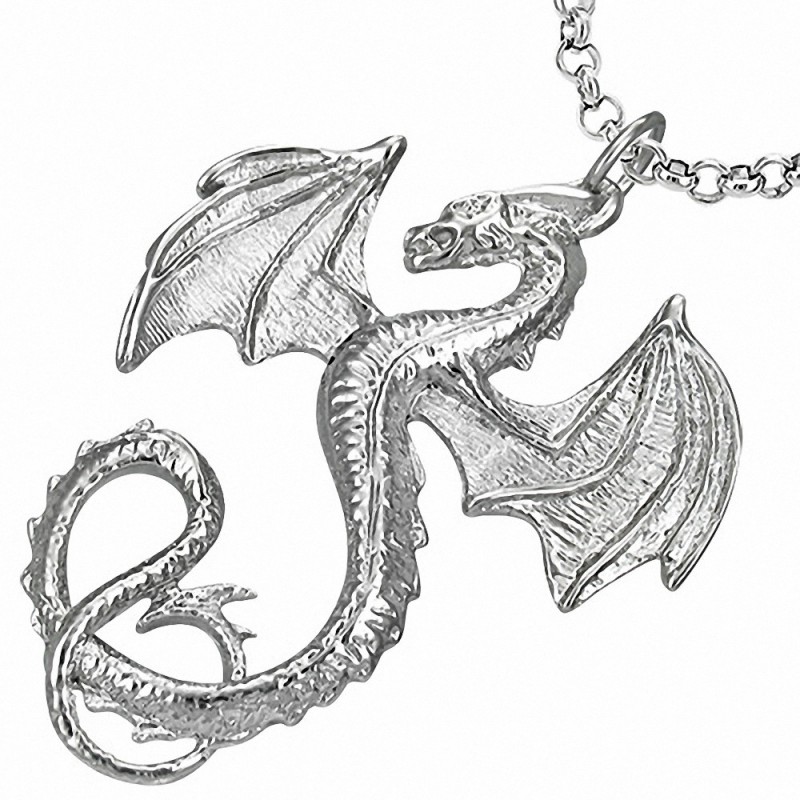 Pendentif homme dragon de feu Pendentif homme dragon de feu