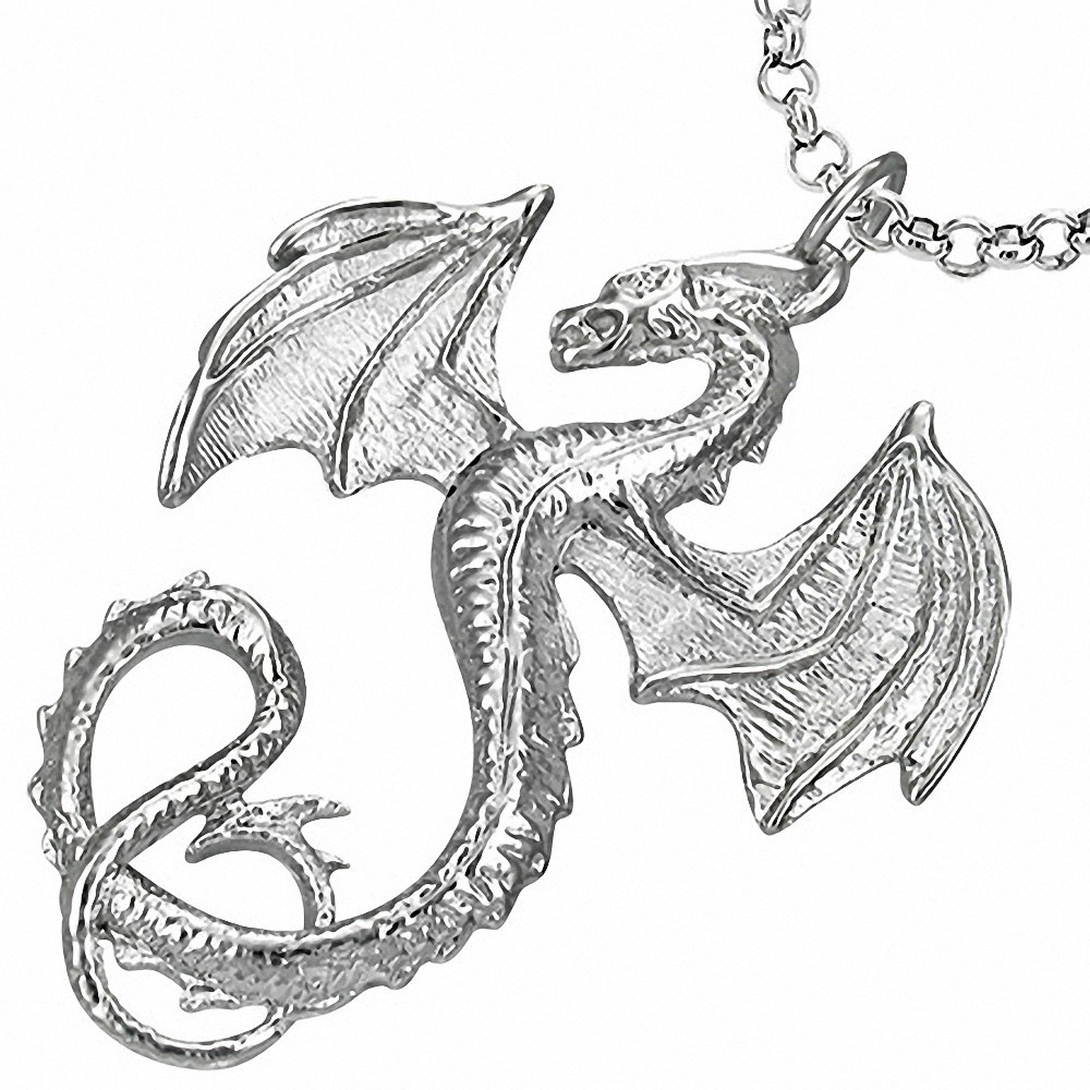 Pendentif homme dragon de feu