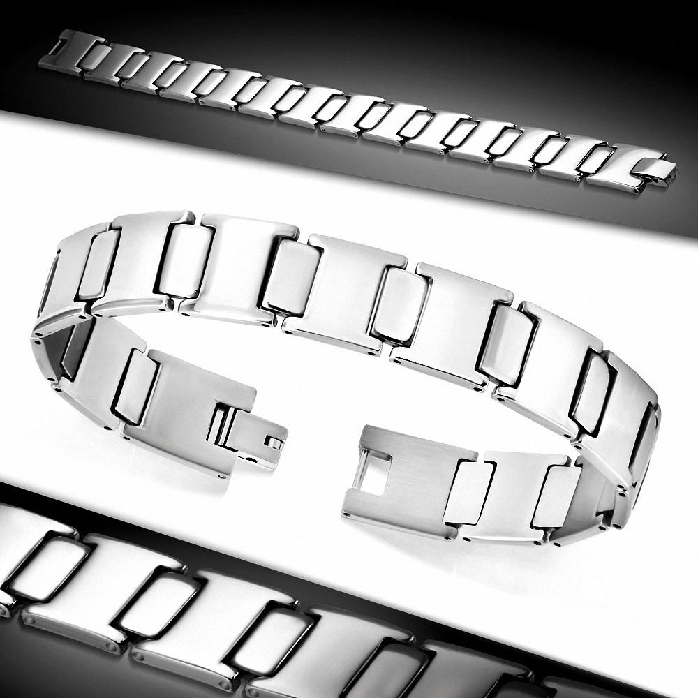 Bracelet pour hommes en acier inoxydable style montre