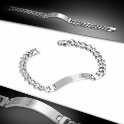 Gourmette homme lord prayer maille cubaine