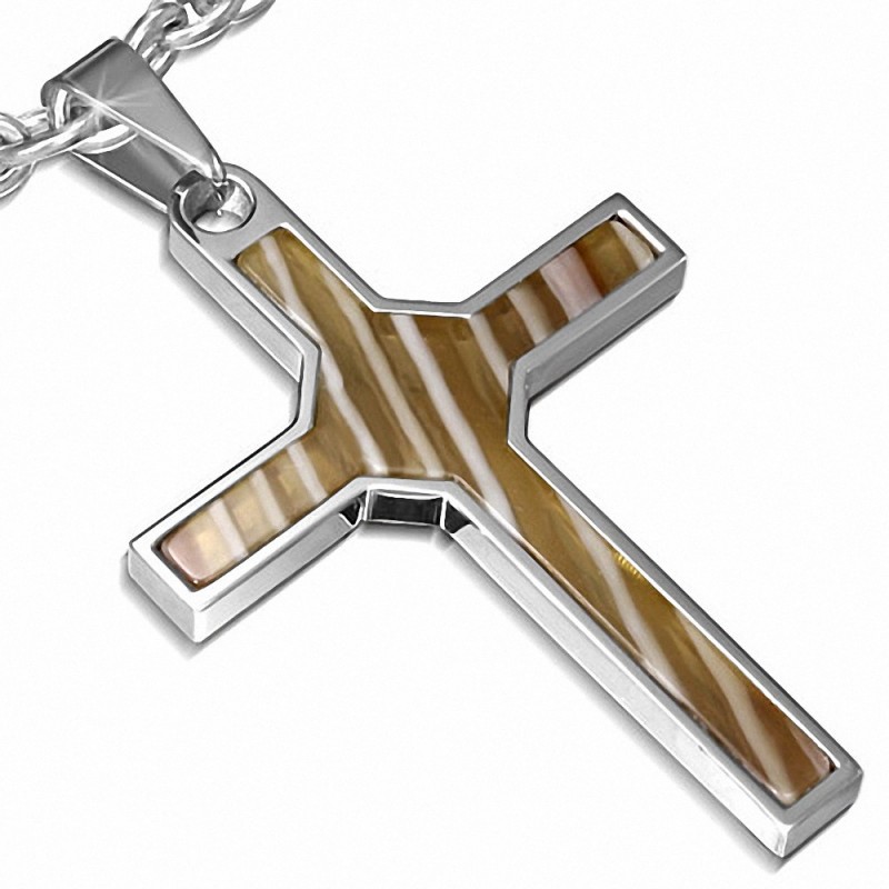 Pendentif homme croix latine