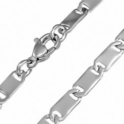 Chaine homme en acier maille ovale 52 cm x 4 mm