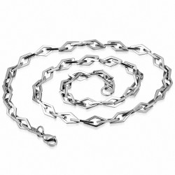 Chaine homme en acier maille fantaisie 61 cm x 7 mm