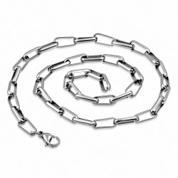 Chaine homme en acier maille ovale 56 cm x 6 mm