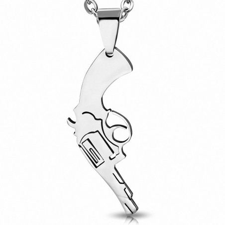 Pendentif homme petit revolver